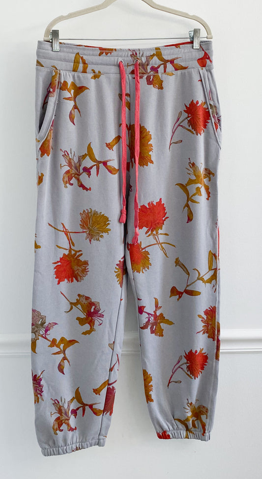 Anthropologie Daily Practice Camilla Floral Lounge Joggers Size Large