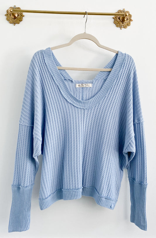 Free People “New Magic” Blue Thermal Size Small